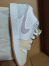 耐克（NIKE）Jordan官方喬丹AJ1大童植物刺繡圖案運(yùn)動(dòng)鞋新款男女童 IB8861 151白/粉紫/白/淺卡其/足球灰 39 曬單實(shí)拍圖