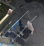 佳幫手晾衣架落地立式 衣架陽臺折疊三桿晾曬架不銹鋼伸縮室內(nèi)外曬被架  曬單實拍圖