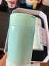 膳魔師（THERMOS）保溫杯女士美甲杯不銹鋼杯子學(xué)生水杯禮盒裝生日禮物 翡翠 350ml 【杯套禮盒款】 曬單實(shí)拍圖