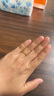 周大福四葉草素圈足金黃金戒指女(工費:160計價(jià))EOF1296 10號 足金 約1.30g 曬單實(shí)拍圖