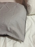 無(wú)印良品A類(lèi)100%棉枕套簡(jiǎn)約刺繡枕頭套全棉枕芯套 48*74cm單只高級灰 曬單實(shí)拍圖