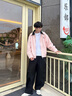 森馬（Semir）休閑褲男秋寬松弧形彎刀褲25長(cháng)褲垂感松弛感抽繩褲子10A525127102 曬單實(shí)拍圖