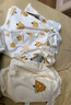 貝瑞加（Babyprints）新生兒包屁衣2件裝寶寶連體衣純棉A類嬰兒長(zhǎng)袖爬服柔軟 綠59 曬單實(shí)拍圖