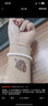 周六福黃18K金珍珠手鏈手串生日禮物女X1912917 鏈身饅頭珠約4.5mm 17cm 曬單實(shí)拍圖