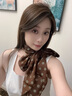 波點小絲巾女2025年新款春秋高級感百搭圍脖領(lǐng)巾細窄長條圍巾發(fā)帶 棕色波點【時髦百搭】 約180*26cm 曬單實拍圖