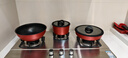 特福（Tefal）鍋具套裝百變鍋可拆卸煎炒鍋有鈦不粘鍋六件套千葉玫瑰紅 曬單實拍圖