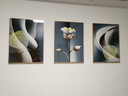 香雅仕客廳裝飾畫(huà)新款壁畫(huà)輕奢高級感沙發(fā)背景墻現代幾何抽象三聯(lián)掛畫(huà) 守望幸福-A款 50*70*3【適合3米左右的墻】 曬單實(shí)拍圖