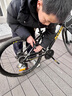 德國自行車(chē)鎖防盜鎖密碼鎖便攜電瓶電動(dòng)車(chē)山地兒童單車(chē)專(zhuān)用鏈條鎖 黑色皮圈鎖0.4米-四位數 曬單實(shí)拍圖