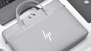 惠普HP星Book Pro14電腦包輕薄辦公筆記本電腦包14/15.6英寸單肩 灰色白標 +同色肩帶 14英寸 曬單實(shí)拍圖