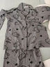 JIOESC睡衣女長(cháng)袖秋冬季爆款開(kāi)衫卡通HelloKitty舒適少女家居服兩件套 純灰KT貓【長(cháng)袖套裝】 XL 【120-140斤】 曬單實(shí)拍圖