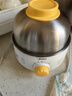 美的（Midea）【國家補貼】煮蛋器 蒸蛋器 單層7顆蛋 家用自動斷電迷你雞蛋羹神器防干燒不銹鋼便攜式MZ-ZDE1601 曬單實拍圖