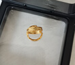 周六福18K黃金耳環(huán)耳飾耳釘生日禮物女C0913782 一對七夕情人節(jié)禮物 曬單實(shí)拍圖