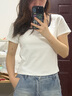 Levi's【商場同款】李維斯25年夏季新款女士針織休閑短袖T恤0019T 純白 L 曬單實拍圖
