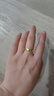 中銀億金黃金戒指足金情侶對戒三金求結(jié)婚戒生日七夕情人節(jié)禮物送女友老婆 足金古法素圈女戒【約3.6g】 曬單實拍圖