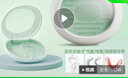 OOKME隱形牙套盒牙齒矯正保持器牙套收納盒帶鏡正畸矯正器 可視護墊磁吸牙套盒白色+小刷 曬單實(shí)拍圖