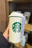 星巴克（Starbucks）保溫保冷杯355ml咖啡杯車載水杯子男女士雪地白女神款七夕禮物 曬單實拍圖