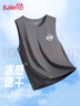 班尼路（Baleno）冰絲背心男夏季冰感無(wú)袖上衣男士網(wǎng)眼運(yùn)動(dòng)透氣速干潮流痞帥坎肩 曬單實(shí)拍圖