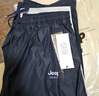 JEEP SPIRIT吉普短褲男夏季新款七分褲休閑冰絲寬松大碼男裝 黑色 2XL 曬單實(shí)拍圖