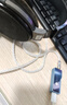 Earmax適用于森海塞爾HD650 HD660S 2 耳機線(xiàn) HD58X HD600升級線(xiàn) 8股加粗純銀4.4mm平衡線(xiàn) 3.5mm立體聲 曬單實(shí)拍圖