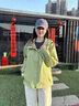 駱駝（CAMEL）沖鋒衣追風(fēng)者男女款戶(hù)外防風(fēng)防水登山服三合一外套 青果綠【可拆三合一/男女同款】 5XL身高190-195cm，210-230斤 曬單實(shí)拍圖