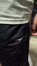 鴻星爾克短褲男夏季透氣寬松健身跑步速干休閑男士短褲男褲運(yùn)動(dòng)褲子五分褲 正黑 3XL （180-185cm/150-160斤） 曬單實(shí)拍圖