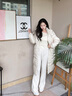 森馬（Semir）羽絨服女冬90絨子長(cháng)款小寬松可拆卸連帽厚絨收腰外套101724113055 曬單實(shí)拍圖