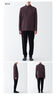 無印良品（MUJI）男式 柔軟 高領(lǐng) 長袖T恤 打底衫 FA193C3A 酒紅色 XL （180/104A） 曬單實(shí)拍圖