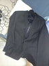 羅蒙西服套裝男士商務修身西裝男職業(yè)正裝小西服新郎伴郎結婚禮服外套 黑色雙扣【西服+西褲+襯衫】 2XL /180【130-145斤】+7件禮品 曬單實拍圖
