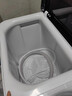 海爾（Haier）洗衣機雙缸雙桶 家用超大容量半自動(dòng)洗衣機波輪脫水甩干兩用洗脫分離雙筒強勁動(dòng)力老式以舊換新 15公斤黑色+雙電機+水電分離安全 曬單實(shí)拍圖