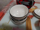 肅匠陶瓷餐具簡(jiǎn)約盤(pán)子碗套裝純白釉下彩餐具套裝釉下彩碗碟套裝微波爐 山田16件套(4碗4盤(pán)4勺4筷) 16頭 曬單實(shí)拍圖