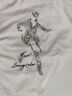 與狼共舞 DANCING WOLVES商場(chǎng)剪標專(zhuān)柜-與狼共舞白色夏季男士印花純棉透氣百搭短袖T恤 白 常規 M 165身高 曬單實(shí)拍圖