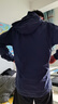 卡爾美（KELME）運動(dòng)外套男風(fēng)雨衣防潑水防風(fēng)衣男女連帽足球訓練外套 深藍 XL  曬單實(shí)拍圖