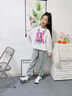 G.DUCKKIDS女童褲子春秋2025新款兒童女孩秋裝中大童秋季運動(dòng)褲秋款灰色衛褲 5333灰色【加絨款】 140 cm 曬單實(shí)拍圖