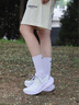 安踏逸塵運(yùn)動(dòng)鞋女鞋夏秋新款透氣輕便休閑跑步鞋女減震軟底小白鞋子女 【熱賣推薦輕質(zhì)透氣女鞋】白/迷霧紫 36 (225mm) 曬單實(shí)拍圖