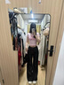 九寸陽(yáng)光辣妹字母印花短袖t恤女2025新款純欲風(fēng)顯瘦緊身短款上衣 粉色印花T恤 M 曬單實(shí)拍圖