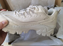 斯凱奇（Skechers）女鞋秋季蜜糕鞋厚底增高老爹鞋時(shí)尚潮流小個(gè)子百搭休閑鞋177223 乳白色/OFWT 37 曬單實(shí)拍圖