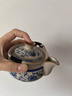 陶居邦便攜式旅行茶具套裝青花汝窯手抓壺一壺兩杯戶外露營一人飲快客杯 繁花纏枝蓮明德手抓壺（1壺3杯） 曬單實拍圖