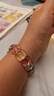 Freeson 適用華為WATCH GT3/GT3Pro/GT2/Watch2表帶(42mm)藝術(shù)玻璃珠鏈榮耀ES創(chuàng  )意腕帶時(shí)尚女款20mm10?？?曬單實(shí)拍圖
