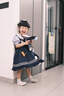 G.DUCKKIDS童裝洛麗塔公主裙女童連衣裙夏季朱迪兒童裙子兔子警官生日蓬蓬裙 朱迪裙子+裙撐 100 尺碼2~3歲【 90-100cm】 曬單實拍圖