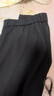 斤慕黑色西裝褲女夏季胖妹妹mm高腰寬松闊腿休閑褲梨形身材褲子 黑色 L （建議101-110斤） 曬單實(shí)拍圖