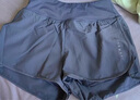 百思絨戶外休閑運動套裝時尚羽毛球服女網(wǎng)球服 粉紫上衣+紫短褲 XL 曬單實拍圖