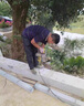 拉瑞斯水泥仿木護(hù)欄園林景觀河道防護(hù)圍欄新農(nóng)村建設(shè)鋼筋混凝土仿古欄桿 顏色可選 雙X型 曬單實(shí)拍圖
