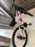鳳凰山地自行車內走線品牌變速青少年男女競賽車自行車成人 坦途510 鋼架輻條輪-彩云粉 26寸【適合155-185cm】 24速 曬單實拍圖