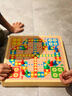 得力（deli）五合一游戲棋圍棋飛行跳棋斗獸棋動物棋兒童桌游禮物套裝 曬單實拍圖