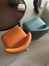 比爾迪客廳小凳子靠背軟包萬(wàn)向輪矮凳坐墩家用換鞋凳茶幾凳皮墩子沙發(fā)凳 橙色【環(huán)保硅膠皮】小號-25高 曬單實(shí)拍圖