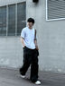 Calvin KleinJeans25早秋新款男士抽繩腰c(diǎn)k潮流山系運(yùn)動(dòng)傘兵褲休閑褲4RC606G UB1-太空黑 XL 曬單實(shí)拍圖