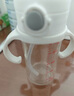 WOIBABY適配貝親直飲吸管奶瓶配件學(xué)飲吸管水杯蓋寬口徑手柄三代通用 粉色（12個(gè)月+）吸管彈力杯蓋+手提繩 曬單實(shí)拍圖