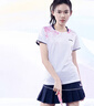 kawasaki川崎羽毛球服女款速干T恤運(yùn)動(dòng)短裙繁花似錦套裝A2808 霜白 M  曬單實(shí)拍圖