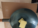 榮事達(dá)（Royalstar）章丘手工鍛打鐵鍋圓底老式炒鍋無(wú)涂層不粘炒菜鍋燃?xì)庠顭o(wú)蓋32cm 曬單實(shí)拍圖