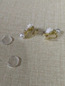 芯奢【4件套】無耳洞耳夾女士夢幻紫色在逃公主法式浪漫輕奢小眾耳飾 山茶花蚊香盤耳夾一對 曬單實拍圖